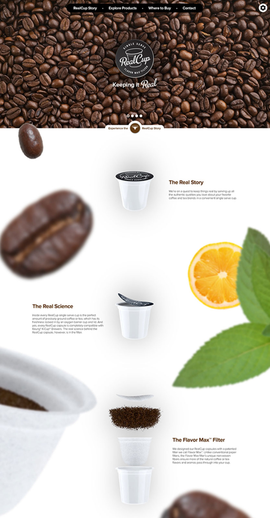Real Cup Website Desktop Igor Michailov Art Director Motion Graphics Online Portfolio
